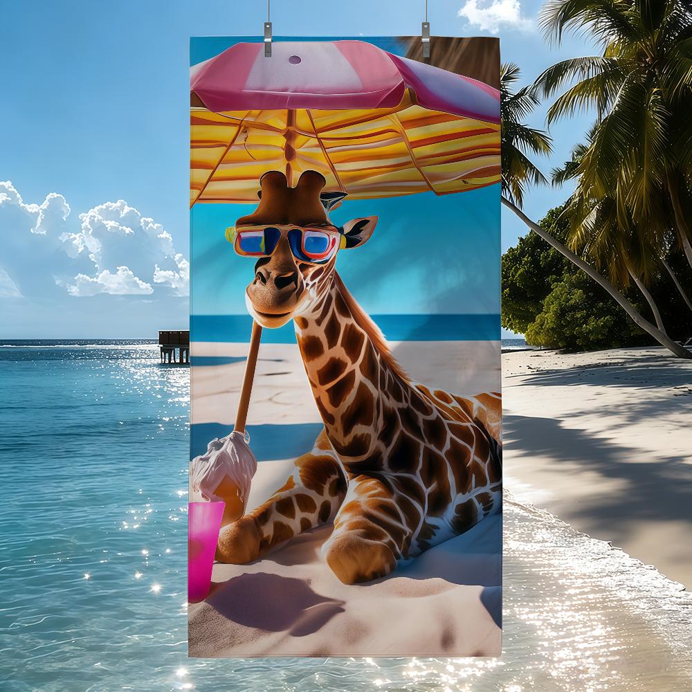 Tropical Giraffes on Vacation Towel Quick Drying Beach Towels Are Suitable For Swimming Pools Camping Yoga And The Gym W40*H60(CM)
Tropical Giraffes on Vacation Towel Quick Drying Beach Towels Are Suitable For Swimming Pools Camping Yoga And The Gym W40*H60(CM)