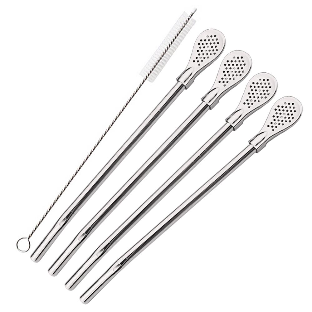 5Pcs/Set Silver Stainless Steel Drinking Straws Washable Reusable Yerba Mate Spoon Filter Straw for Cocktail Bar Accessories серебряный
5Pcs/Set Silver Stainless Steel Drinking Straws Washable Reusable Yerba Mate Spoon Filter Straw for Cocktail Bar Accessories серебряный