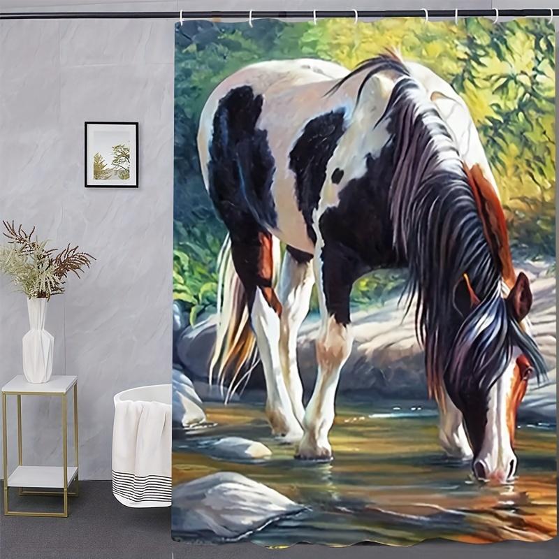 Horse Drinking In Stream Shower Curtain Animal Nature Landscape Scenic View Bathroom Window Decor With Hooks W60H190(CM)-1 Pcs
Horse Drinking In Stream Shower Curtain Animal Nature Landscape Scenic View Bathroom Window Decor With Hooks W60H190(CM)-1 Pcs