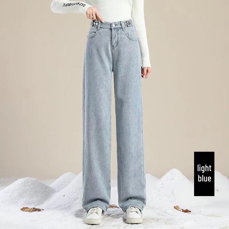 Women s Light Blue Fleece-Lined High-Waisted Jeans (2024 Winter) - Slimming Loose Straight-Leg Warm Pants XL (115-125 lbs)
Women s Light Blue Fleece-Lined High-Waisted Jeans (2024 Winter) - Slimming Loose Straight-Leg Warm Pants XL (115-125 lbs)