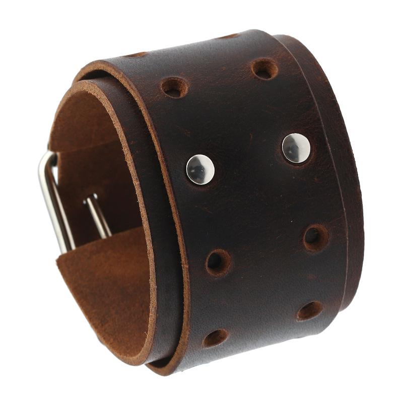 Genuine Leather Bracelet For Men Women Jewelry Wristband Leather Wide Bracelets Rock Punk Men Woman Leather Goth Bracelet
Genuine Leather Bracelet For Men Women Jewelry Wristband Leather Wide Bracelets Rock Punk Men Woman Leather Goth Bracelet
