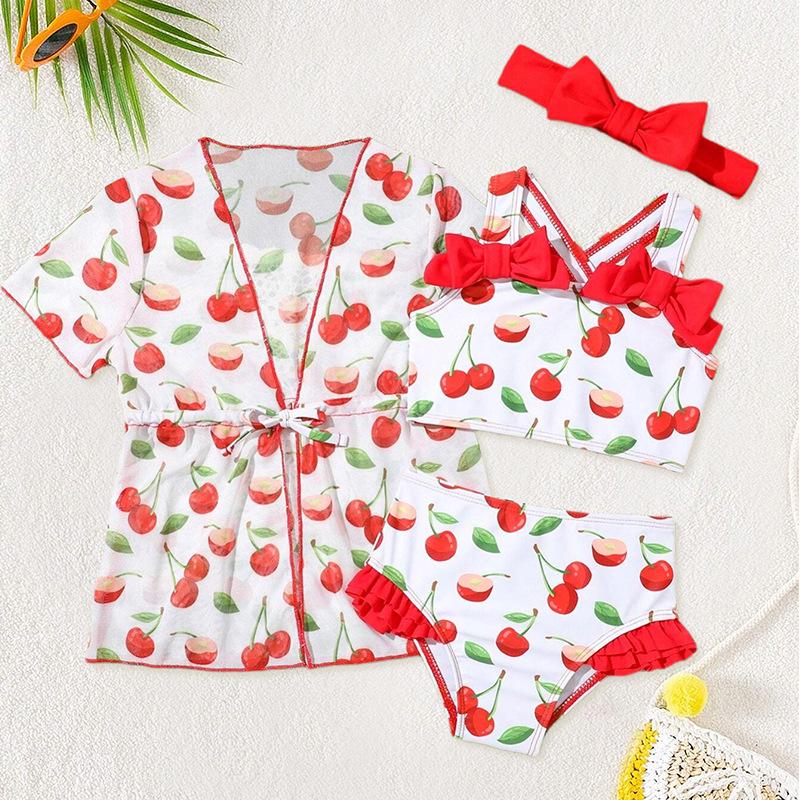 2025 New Red Cherry Girls Three-Piece Swimsuit Set with Cover-Up, Medium & Large Sizes 90
2025 New Red Cherry Girls Three-Piece Swimsuit Set with Cover-Up, Medium & Large Sizes 90