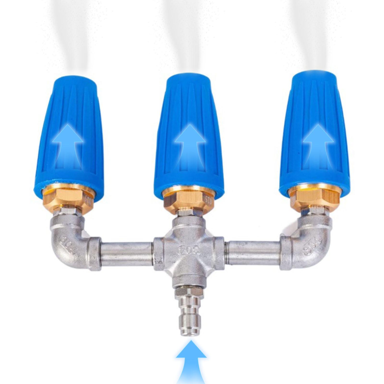 Triple Turbo Nozzle 4000 PSI Triple Nozzles Pressures Washer 3 In 1 Pressured Washers Tips for Garden/Vehicle/Furniture Cleaning China Mainland
Triple Turbo Nozzle 4000 PSI Triple Nozzles Pressures Washer 3 In 1 Pressured Washers Tips for Garden/Vehicle/Furniture Cleaning China Mainland
