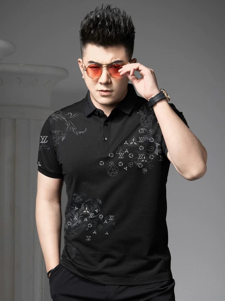 European High-End Printed Rhinestone Short-Sleeve Polo Shirt for Men, 2025 New Summer Casual Turn-Down Collar Half-Sleeve T-Shirt 4XL чёрный
European High-End Printed Rhinestone Short-Sleeve Polo Shirt for Men, 2025 New Summer Casual Turn-Down Collar Half-Sleeve T-Shirt 4XL чёрный