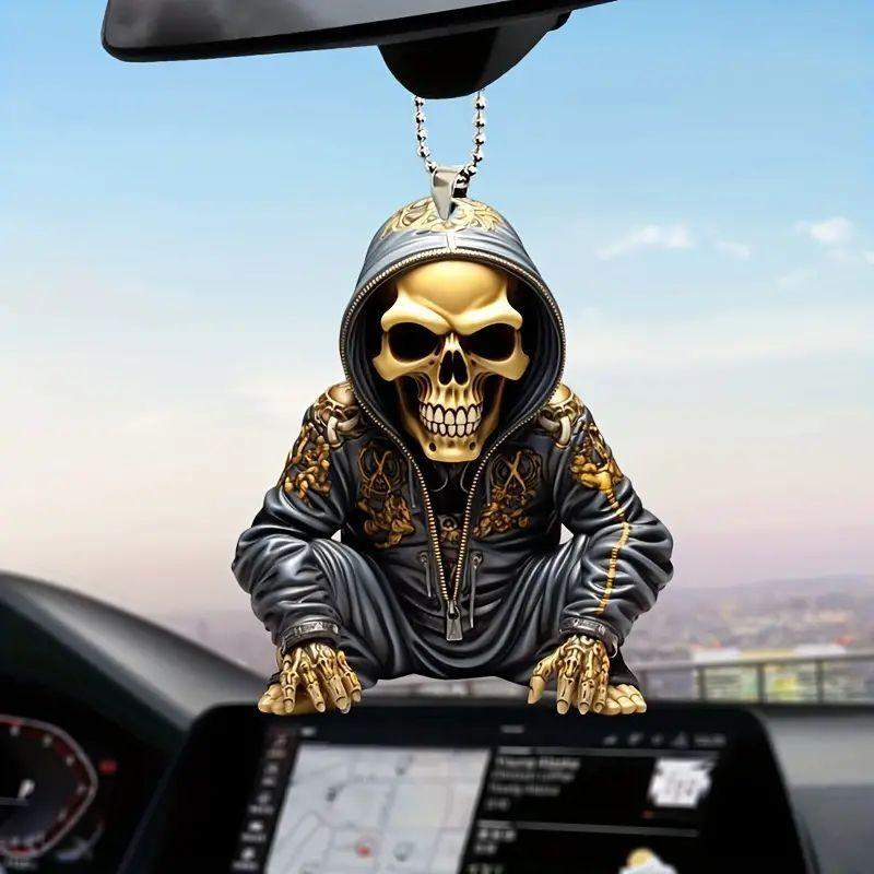 Акриловое Очаровательное Украшение в виде Скелета для Автомобиля, Идеально Подходящее для Стильного Хэллоуинского Украшения Салона Автомобиля 4
Акриловое Очаровательное Украшение в виде Скелета для Автомобиля, Идеально Подходящее для Стильного Хэллоуинского Украшения Салона Автомобиля 4