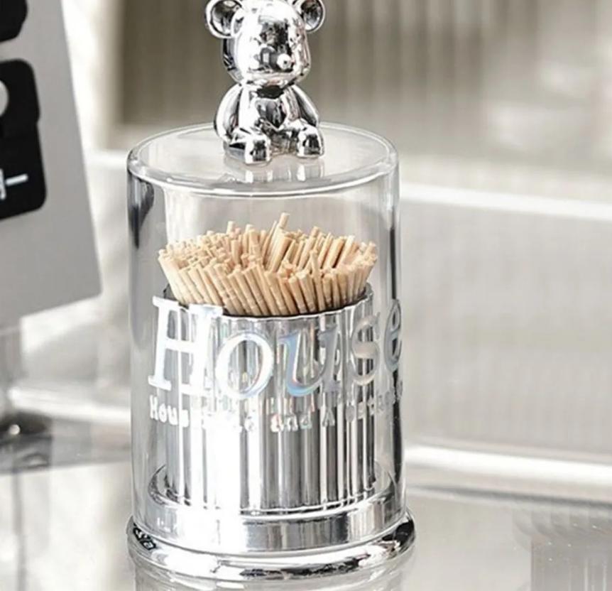 Милая коробка для ватных палочек в виде медвежонка для банок для хранения One Size
Милая коробка для ватных палочек в виде медвежонка для банок для хранения One Size