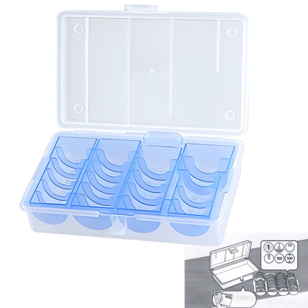 Coin caseseparatemade Japancoin holderconvenient carrying sorting coinscan store receipts bills (blue)
Coin caseseparatemade Japancoin holderconvenient carrying sorting coinscan store receipts bills (blue)