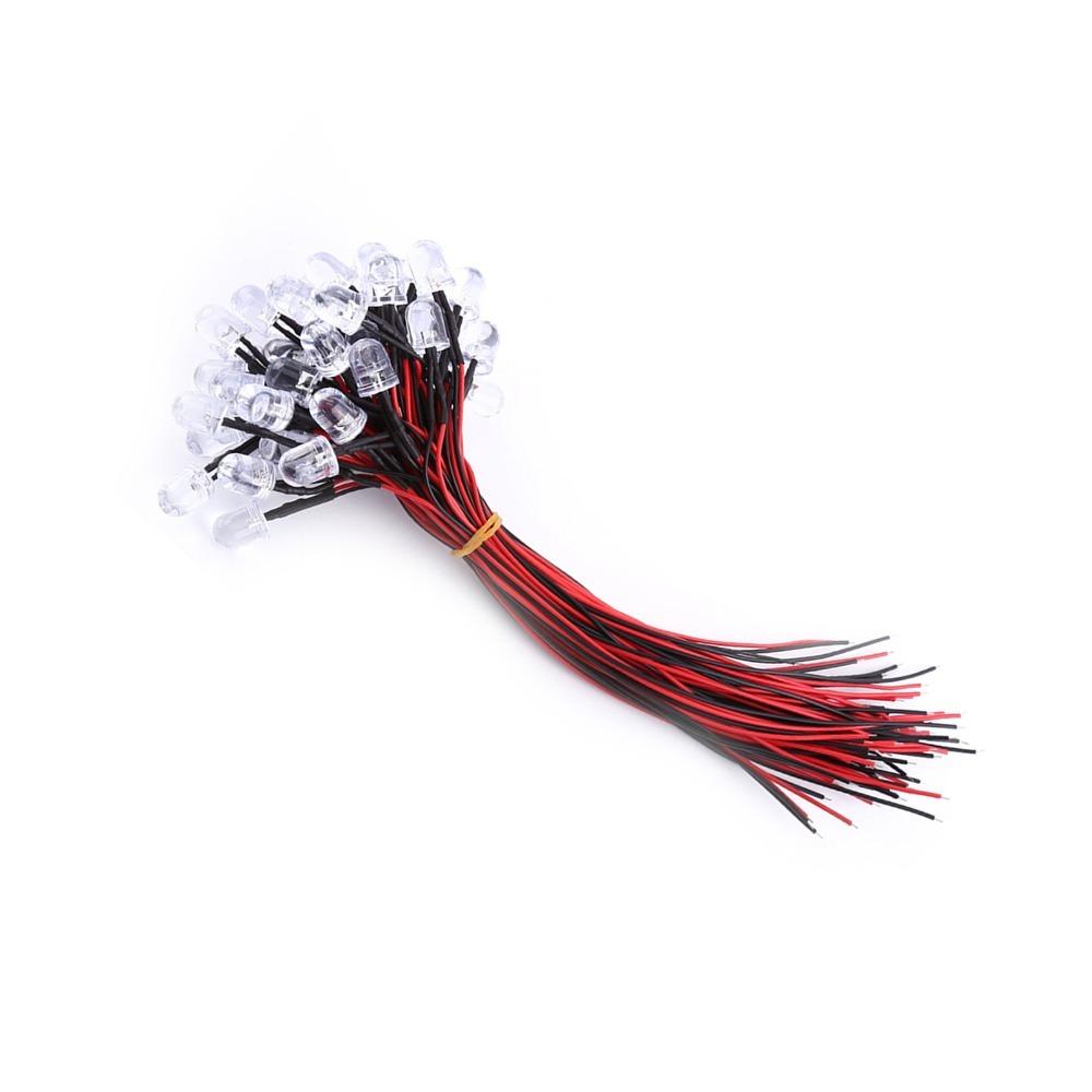 50PCS Colorful DC 5-12V Pre Wired LED Diodes 10mm White Red Blue Green LED Lights LED Lamps Lighting Decoration білий
50PCS Colorful DC 5-12V Pre Wired LED Diodes 10mm White Red Blue Green LED Lights LED Lamps Lighting Decoration білий