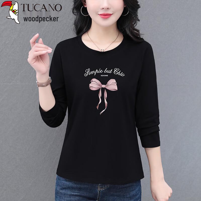 Woodpecker Women s Pure Cotton Long-Sleeve Round Neck Printed T-Shirt L
Woodpecker Women s Pure Cotton Long-Sleeve Round Neck Printed T-Shirt L