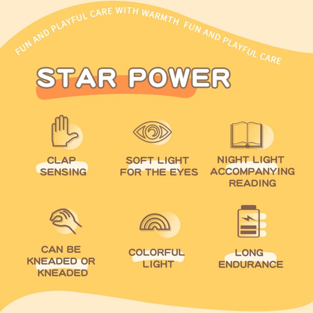 211 Cute Star Night Light Tap Control Bedside Decor Lamp Girlfriend Children Gift with Remote Control A
211 Cute Star Night Light Tap Control Bedside Decor Lamp Girlfriend Children Gift with Remote Control A