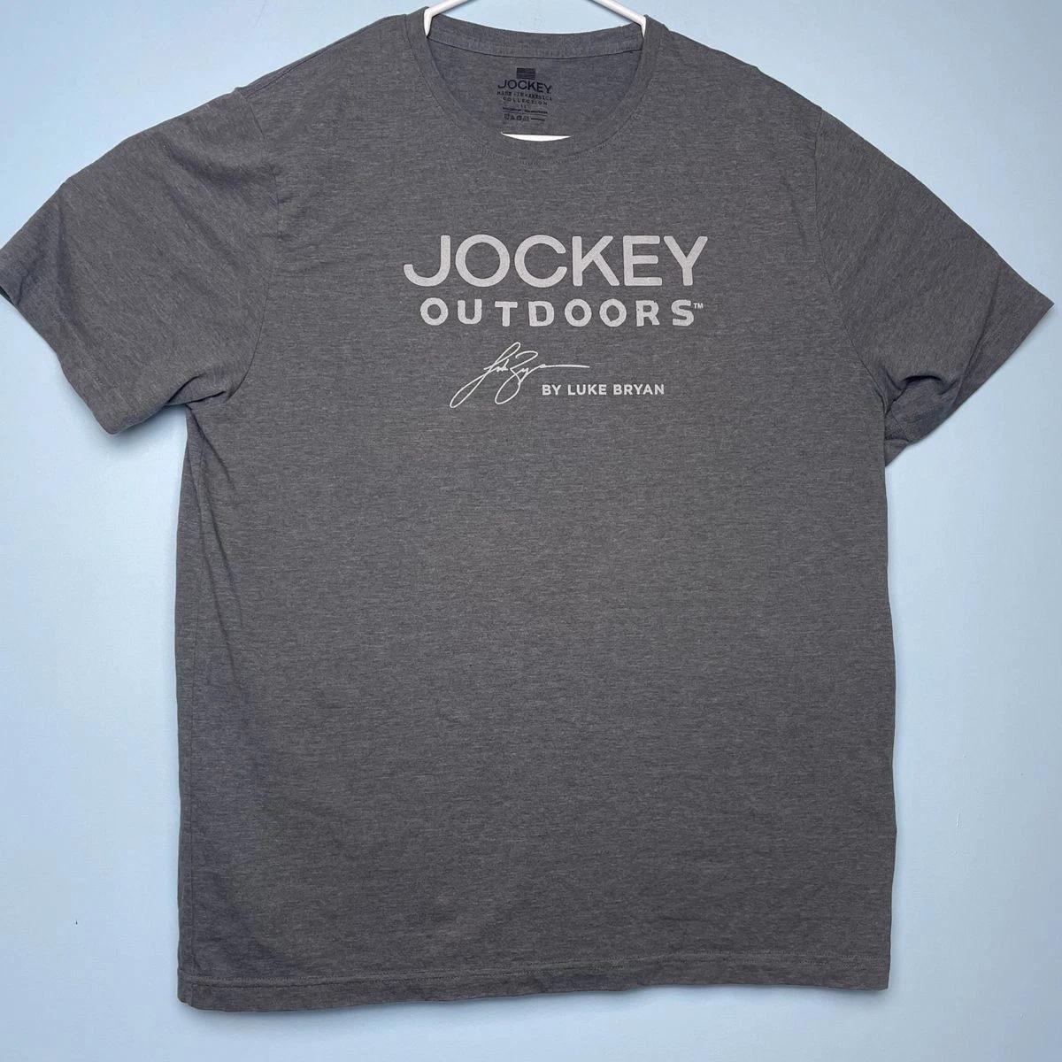 Jockey Outdoors T-Shirt by Luke Bryan Size Large Gray Tee Country Graphic Shirt S
Jockey Outdoors T-Shirt by Luke Bryan Size Large Gray Tee Country Graphic Shirt S