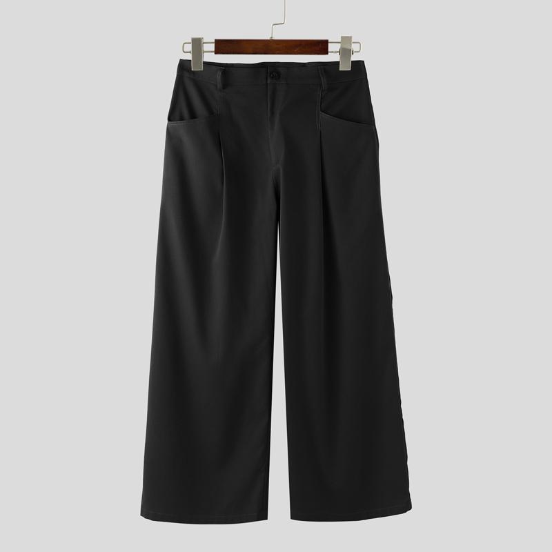 INCERUN Men Zip-up Waist Pockets Casual Loose Long Wide Legs Pants Trousers
INCERUN Men Zip-up Waist Pockets Casual Loose Long Wide Legs Pants Trousers
