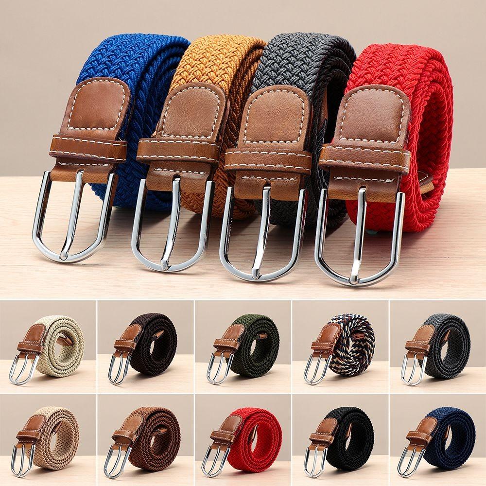 Elasticated Fabric Braided Stretch Belt PU Leather Buckle Waistband Classic Canvas Belts
Elasticated Fabric Braided Stretch Belt PU Leather Buckle Waistband Classic Canvas Belts