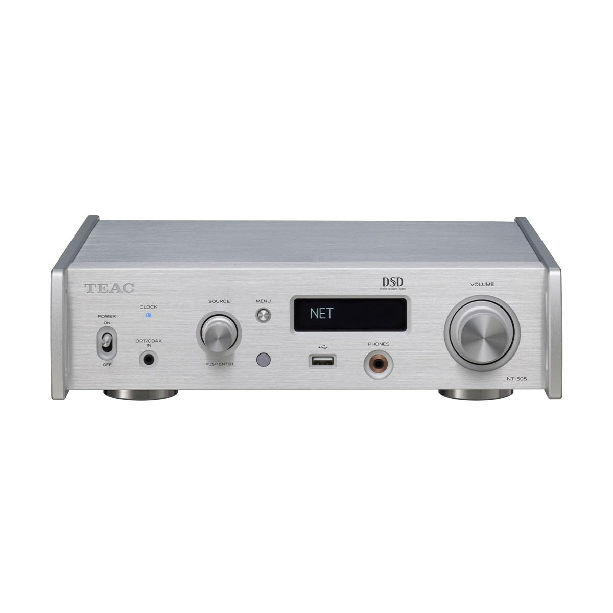 TEAC Silver USB Amplifier Small NT-505-X/S DAC/Network Player/Headphone Compact/Bluetooth/MQA/High Resolution/NAS/PC/Smartphone/Optical Input/Balanced
TEAC Silver USB Amplifier Small NT-505-X/S DAC/Network Player/Headphone Compact/Bluetooth/MQA/High Resolution/NAS/PC/Smartphone/Optical Input/Balanced