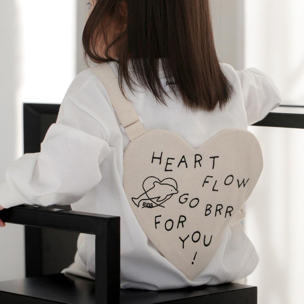 Lightweight Heart Shoulder Pouch Canvas Kids Mini Bag Portable Letter Crossbody Bag Girls чорний
Lightweight Heart Shoulder Pouch Canvas Kids Mini Bag Portable Letter Crossbody Bag Girls чорний