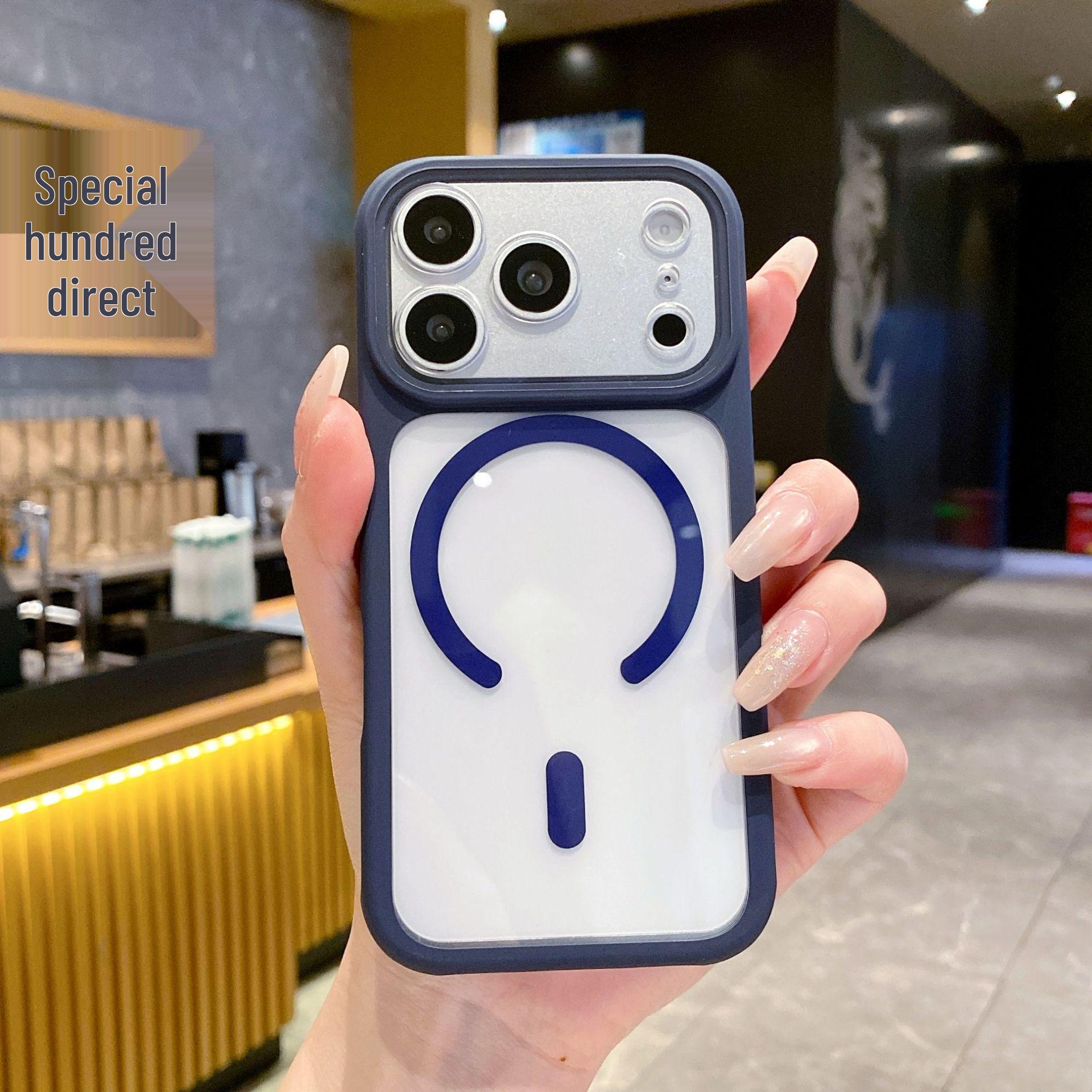 Magnetic Transparent Full-Coverage Drop-Proof Case for iPhone 17 / Apple 16 Pro Max Lens 16pro Max синий
Magnetic Transparent Full-Coverage Drop-Proof Case for iPhone 17 / Apple 16 Pro Max Lens 16pro Max синий