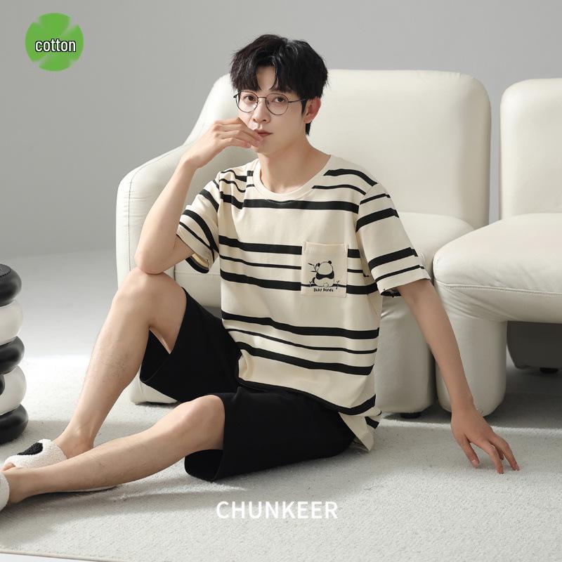 Men s Summer Cotton Pajama Set – Short Sleeve Top and Shorts, Casual Outdoor Style, Spring/Summer Youth Homewear. 3XL
Men s Summer Cotton Pajama Set – Short Sleeve Top and Shorts, Casual Outdoor Style, Spring/Summer Youth Homewear. 3XL