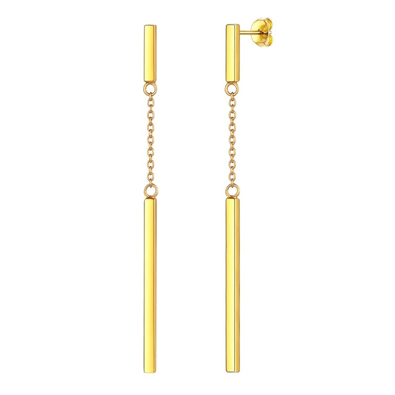 U7 earrings ladies 925 silver Compatible with metal allergies sway for both ears earrings long simple birthday present woman accessories gold
U7 earrings ladies 925 silver Compatible with metal allergies sway for both ears earrings long simple birthday present woman accessories gold