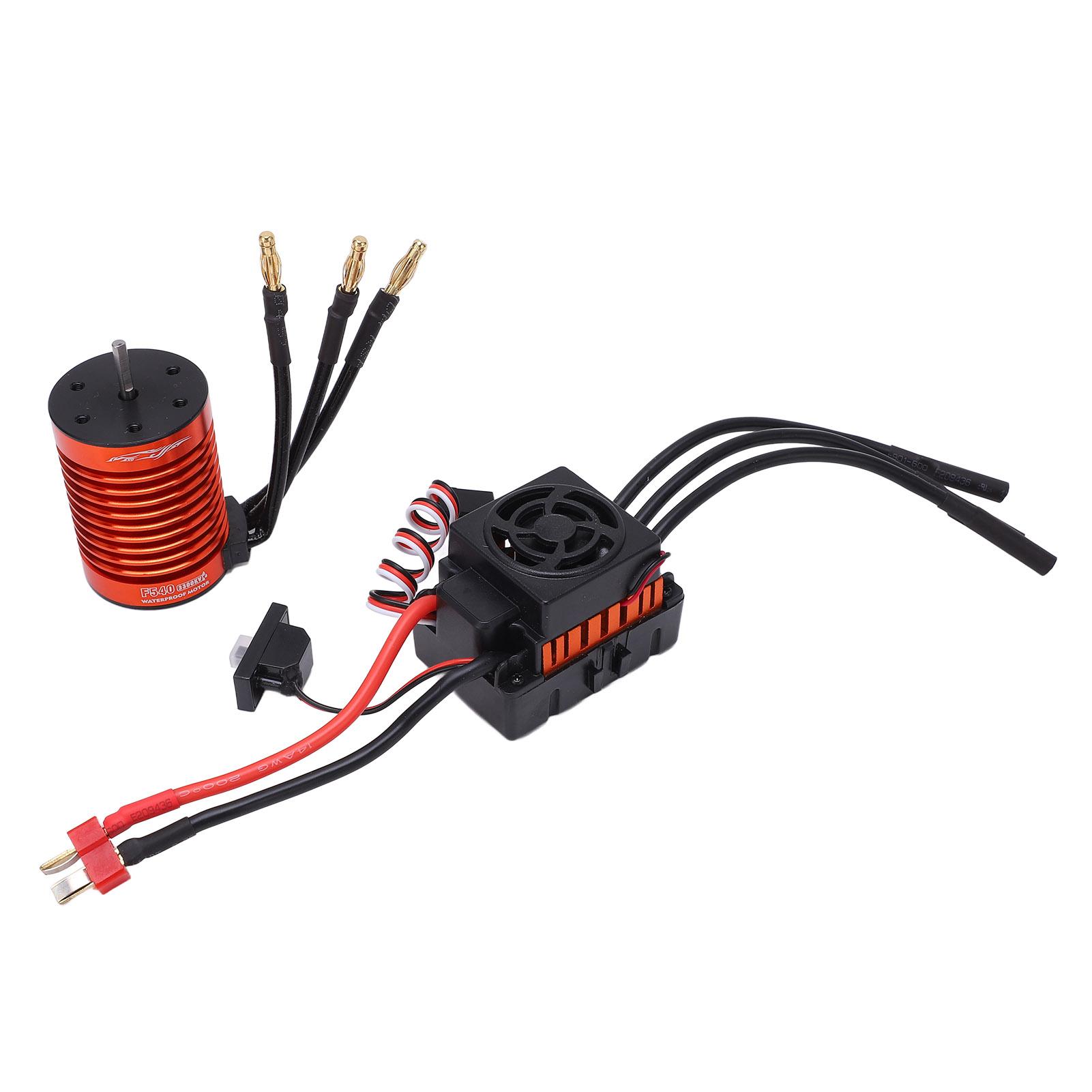Безколекторний двигун ESC 4-полюсний 12-слотовий 3300KV та 60A ESC для безколекторного RC автомобіля 1:10
Безколекторний двигун ESC 4-полюсний 12-слотовий 3300KV та 60A ESC для безколекторного RC автомобіля 1:10