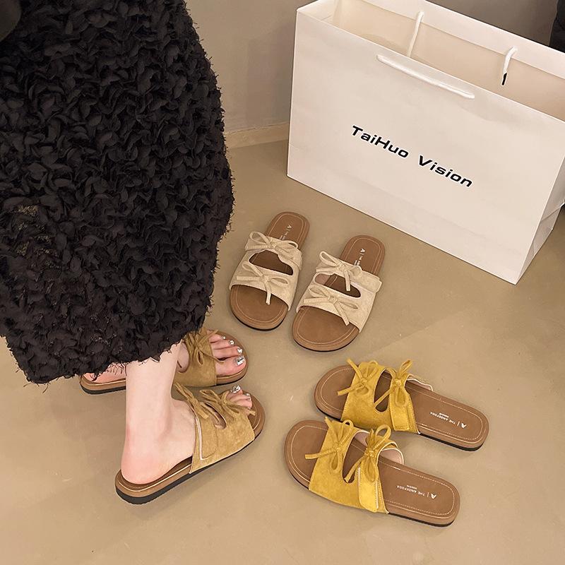 Versatile bow slippers women s summer wear new seaside beach flat-bottomed soft-bottomed sandals 35
Versatile bow slippers women s summer wear new seaside beach flat-bottomed soft-bottomed sandals 35