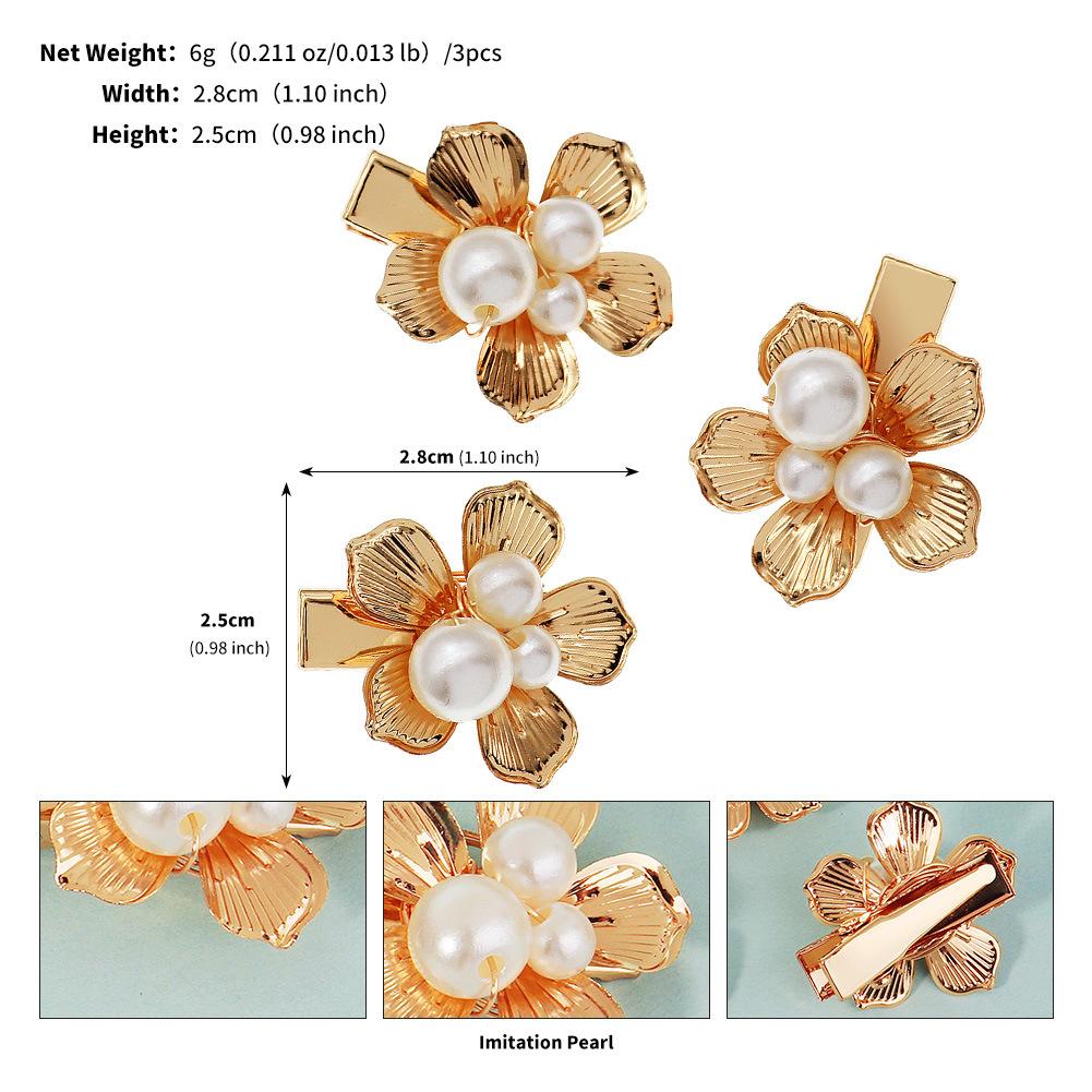 Metal Flower Hair Clips Set For Women Daily Versatile Bangs Fringe Holder Small Claw Clip Headwear Accessories
Metal Flower Hair Clips Set For Women Daily Versatile Bangs Fringe Holder Small Claw Clip Headwear Accessories