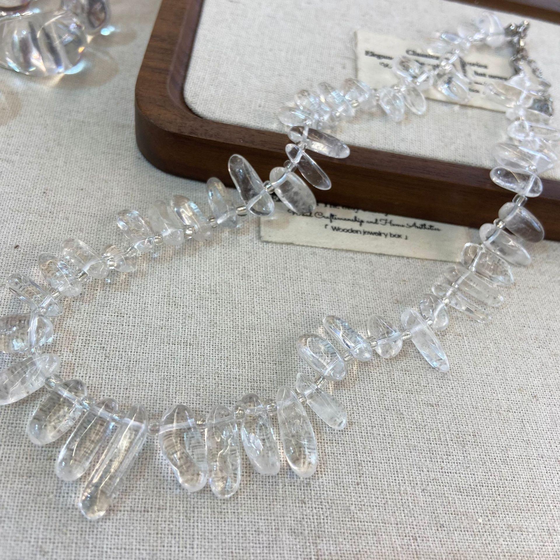 Natural White Crystal Long Teeth With Beads Loose Beads Handmade Beaded Diy Necklace Earrings Collarbone Chain Accessories
Natural White Crystal Long Teeth With Beads Loose Beads Handmade Beaded Diy Necklace Earrings Collarbone Chain Accessories