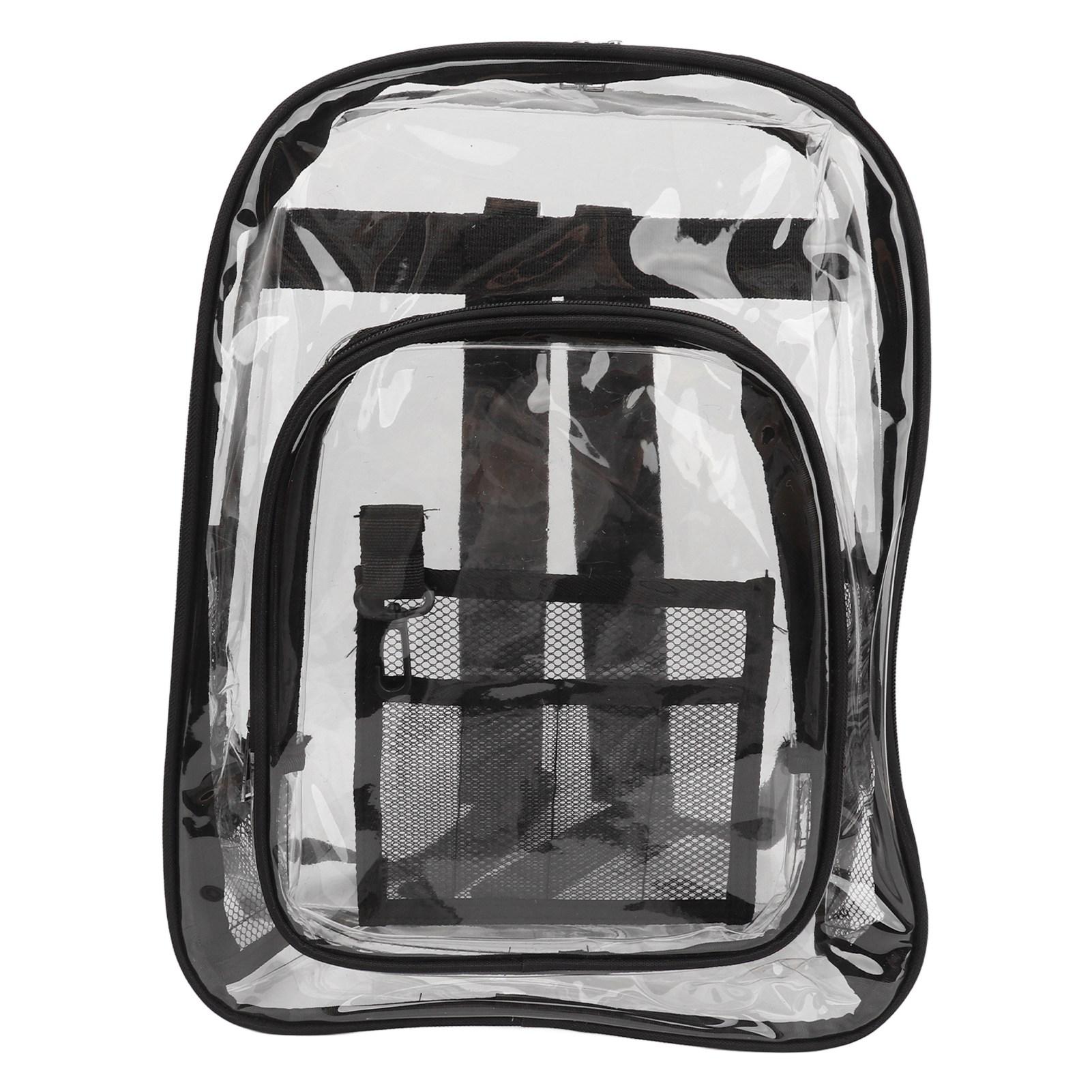 Transparent Backpack PVC Large Capacity Dual Shoulder Strap Waterproof Clear Backpack for Students One Size чорний
Transparent Backpack PVC Large Capacity Dual Shoulder Strap Waterproof Clear Backpack for Students One Size чорний