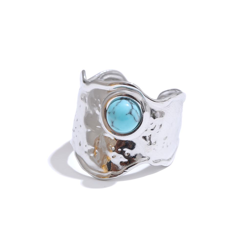Yhpup Trending Adjustable Stainless Steel Natural Stone Hammer Metal Wide Ring Hypoallergenic Charm Jewelry Wholesale 2025 resizable
Yhpup Trending Adjustable Stainless Steel Natural Stone Hammer Metal Wide Ring Hypoallergenic Charm Jewelry Wholesale 2025 resizable