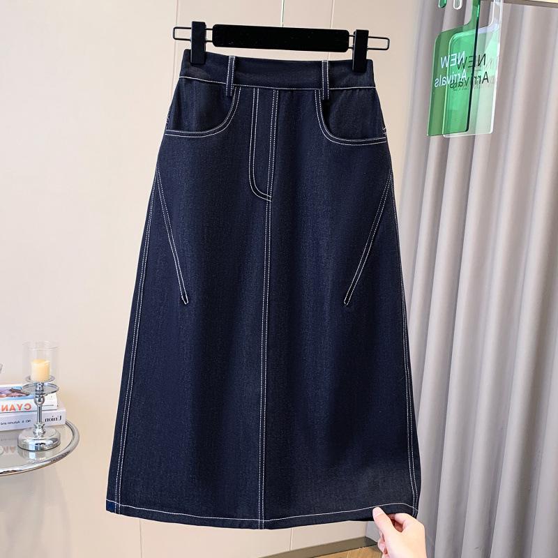 Plus Size Spring/Summer Casual Mid-Length Denim Skirt - Loose Fit, Simple Korean Style 2XL
Plus Size Spring/Summer Casual Mid-Length Denim Skirt - Loose Fit, Simple Korean Style 2XL