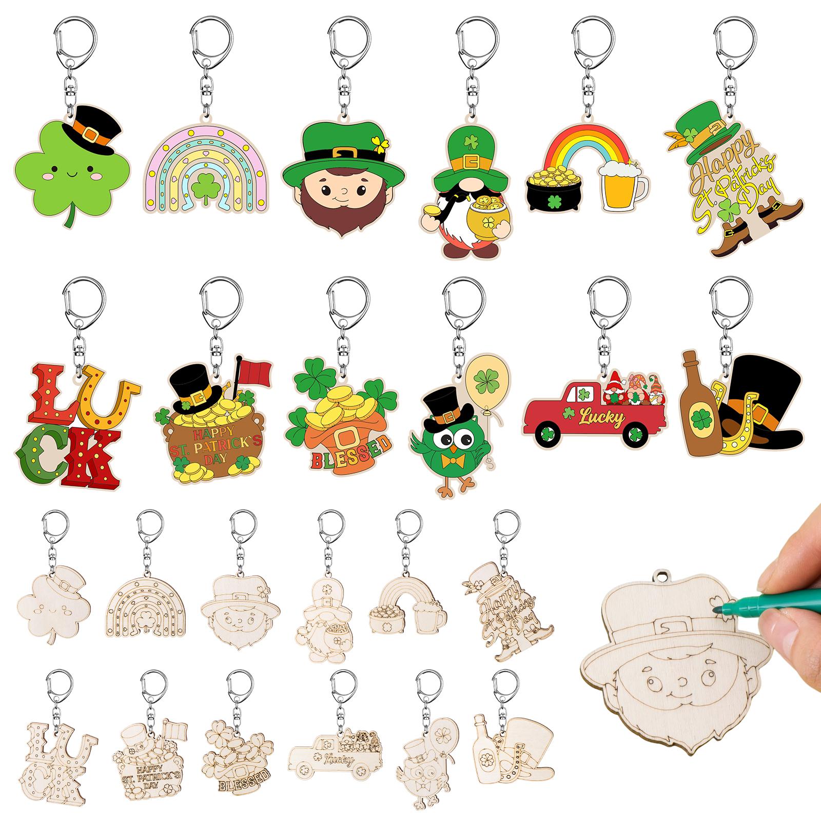 48 Pcs Color Your Own Keychains Bulk 12 Styles Diy Coloring Wooden Blank Keychain (St. Patrick S Day) жёлтый
48 Pcs Color Your Own Keychains Bulk 12 Styles Diy Coloring Wooden Blank Keychain (St. Patrick S Day) жёлтый