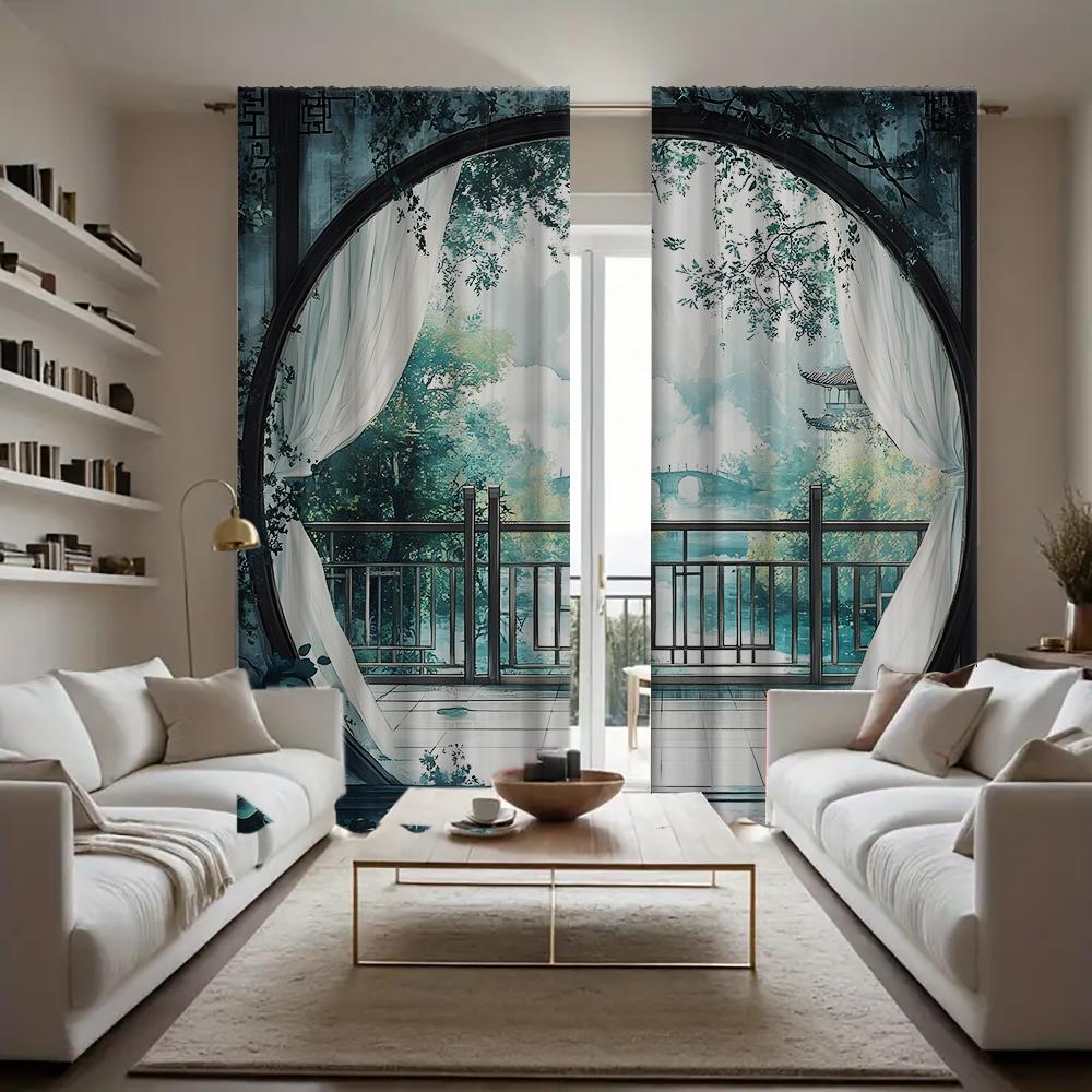 Home View Outside Window Curtains Landscape Background Kitchen Coffee Shop Living Room Made Of Polyester Sitting Treatment W100*H70(CM)-Hooks&1PCS
Home View Outside Window Curtains Landscape Background Kitchen Coffee Shop Living Room Made Of Polyester Sitting Treatment W100*H70(CM)-Hooks&1PCS