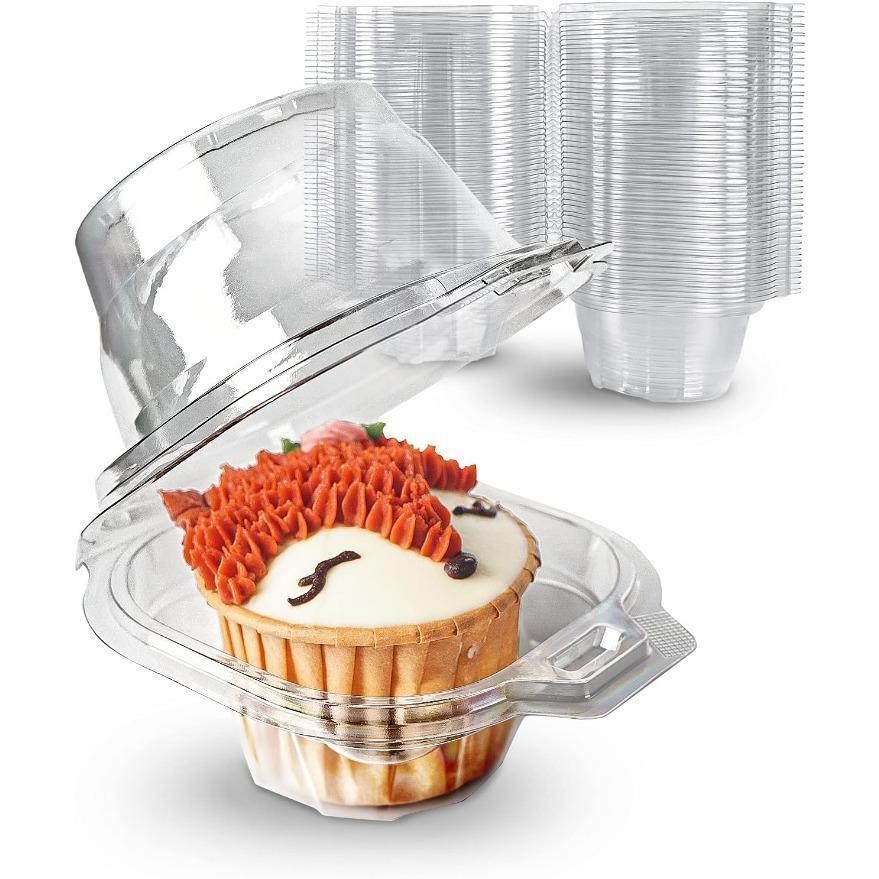 50pcs BPA-free Deep Dome Clear Plastic Individual Cupcake Containers, Stackable Single Compartment Disposable Carrier Holder Box for Restaurants 50pcs
50pcs BPA-free Deep Dome Clear Plastic Individual Cupcake Containers, Stackable Single Compartment Disposable Carrier Holder Box for Restaurants 50pcs
