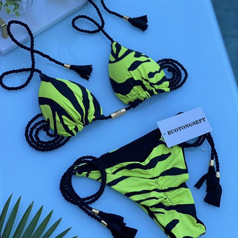 New bikini soft bag low waist braided rope leopard print printed women s split swimsuit multi-color swimsuit L
New bikini soft bag low waist braided rope leopard print printed women s split swimsuit multi-color swimsuit L
