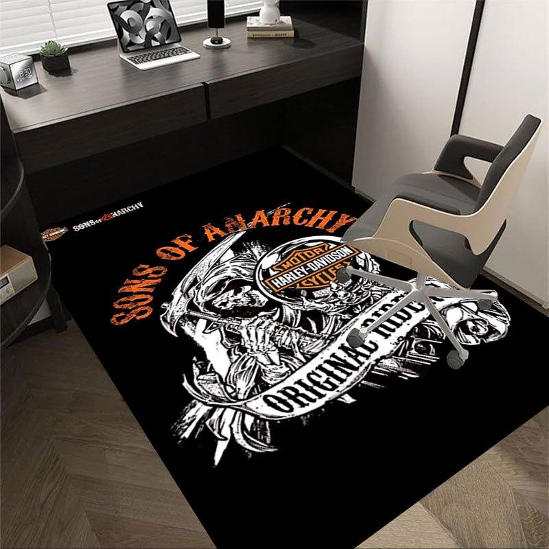 1pc Sons of Anarchy themed Office Carpet Chair Mats - durable polyester rug for home theater, office, dorm room decor - tA47 60cm by 90cm
1pc Sons of Anarchy themed Office Carpet Chair Mats - durable polyester rug for home theater, office, dorm room decor - tA47 60cm by 90cm