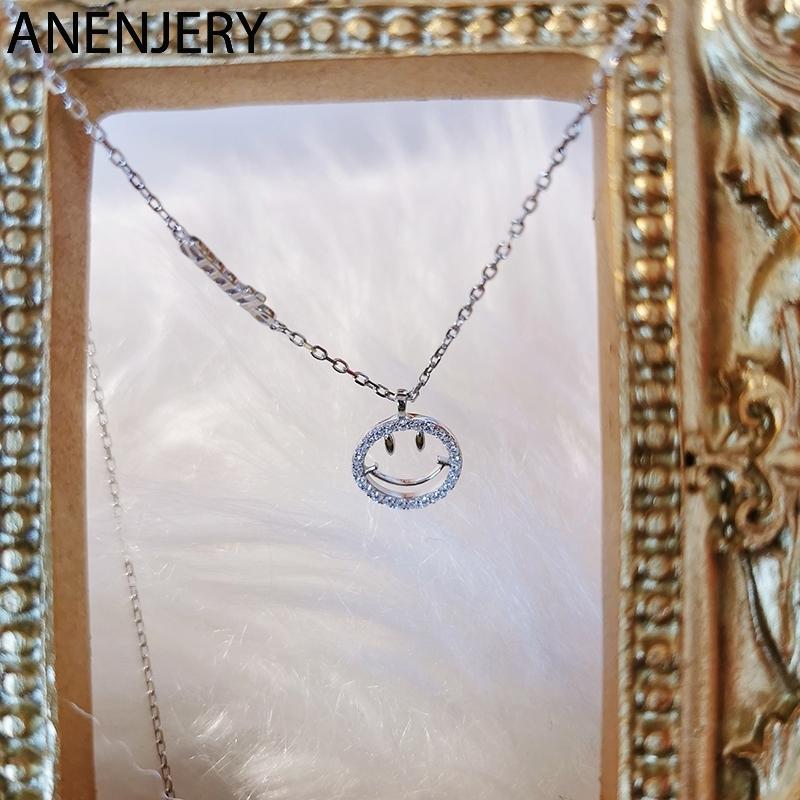 ANENJERY женское модное ювелирное изделие с кубическим цирконом, улыбающееся ожерелье с надписью Favce для женщин, простая новая цепочка на ключицу, подарок на день рождения, S-N678 40cm add 5cm серебряный
ANENJERY женское модное ювелирное изделие с кубическим цирконом, улыбающееся ожерелье с надписью Favce для женщин, простая новая цепочка на ключицу, подарок на день рождения, S-N678 40cm add 5cm серебряный
