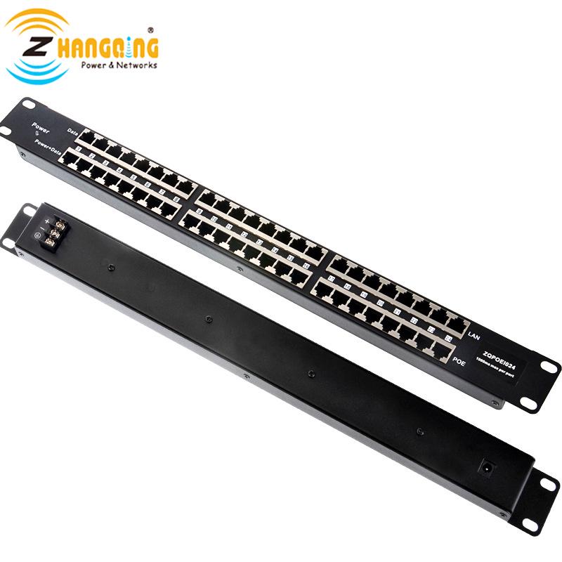 24-Port Rackmount Gigabit Ethernet PoE Power Module
24-Port Rackmount Gigabit Ethernet PoE Power Module