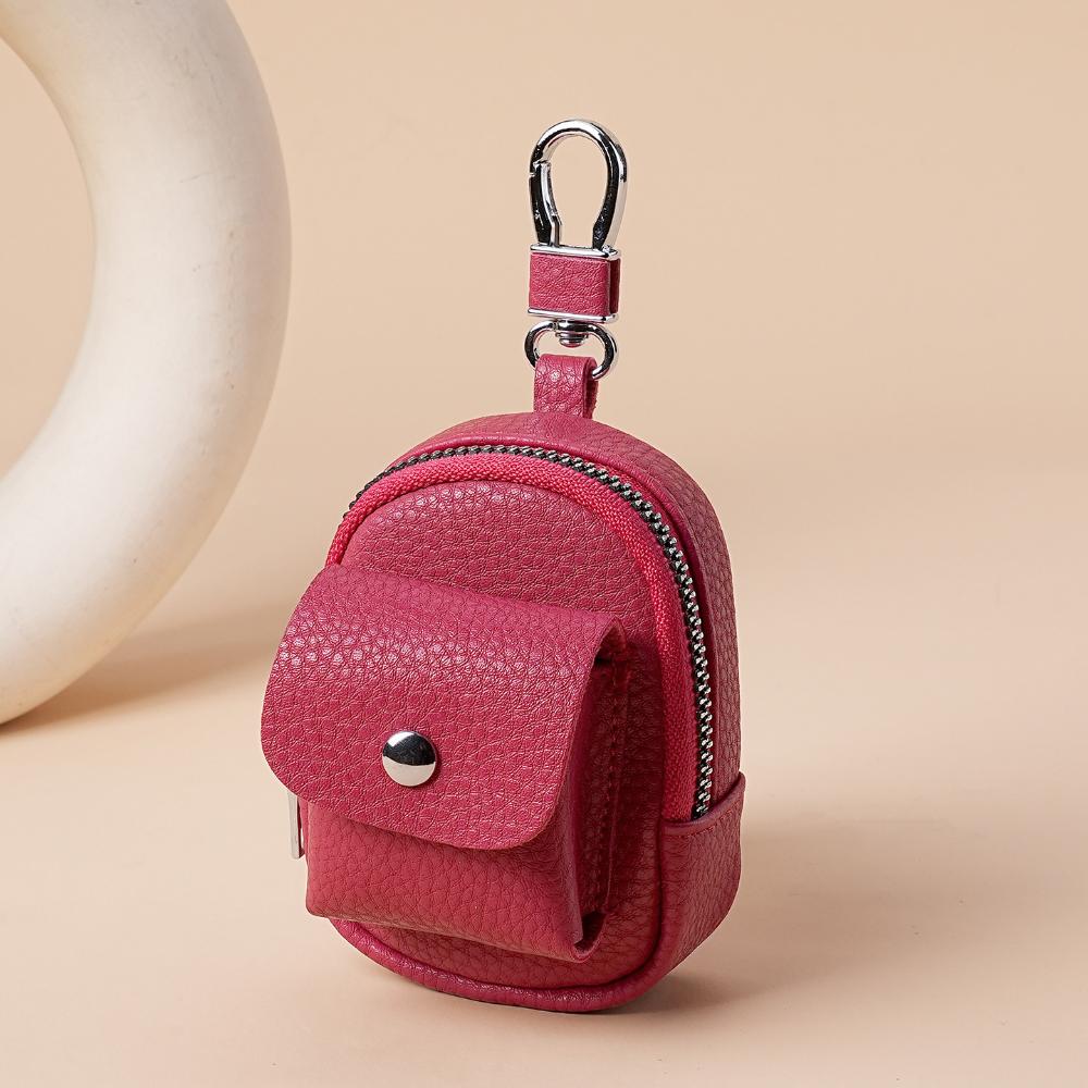 PU Leather Mini Backpack Keychain for Women Small Change Pouch Coin Purse with Zipper for Keys Lipstick Headset Cosmetics Bag червоний
PU Leather Mini Backpack Keychain for Women Small Change Pouch Coin Purse with Zipper for Keys Lipstick Headset Cosmetics Bag червоний