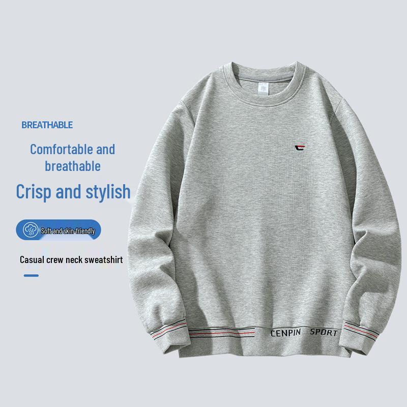 Однотонный женский свитшот с круглым вырезом - Повседневный пуловер в корейском стиле Double Extra Large светло-серый
Однотонный женский свитшот с круглым вырезом - Повседневный пуловер в корейском стиле Double Extra Large светло-серый