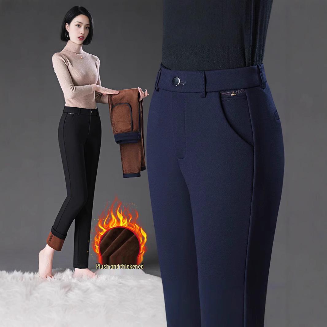 2024 Women s High-Waist Black Fleece-Lined Straight-Leg Pants: Slimming, Body-Shaping, Casual Winter Wear for Middle-Aged Women Size 31 (125-135 kg)
2024 Women s High-Waist Black Fleece-Lined Straight-Leg Pants: Slimming, Body-Shaping, Casual Winter Wear for Middle-Aged Women Size 31 (125-135 kg)
