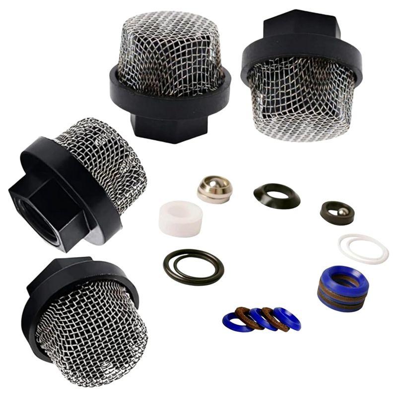 A84E-(1+4Pk)244194 Pump Repair Packing Kit&246385 7/8 Inch UNF Inlet Strainer Screen Replacement Kit For 390 395 490 495 595
A84E-(1+4Pk)244194 Pump Repair Packing Kit&246385 7/8 Inch UNF Inlet Strainer Screen Replacement Kit For 390 395 490 495 595