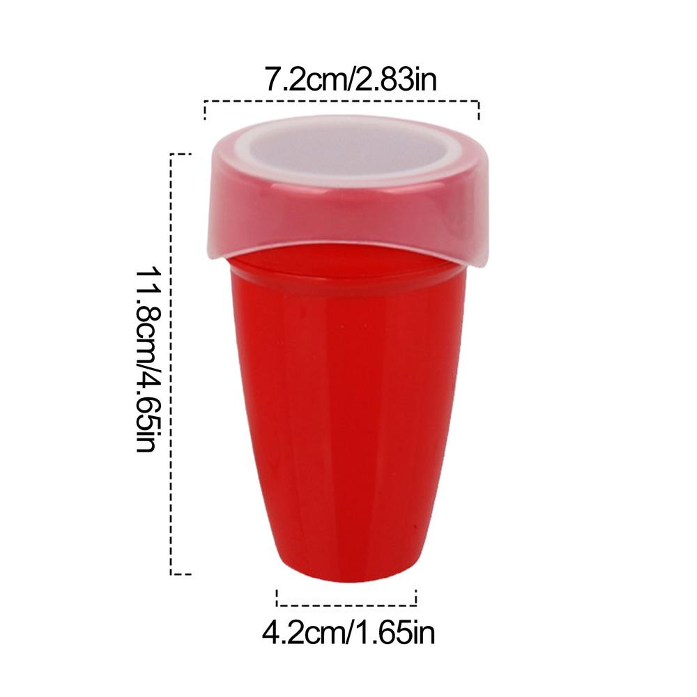 Шейкер для сахара с крышкой Просеиватель для какао-муки Мелкоячеистый шейкер Сахарная пудра Может необычный кофе Земснаряд Шоколадный шейкер красный