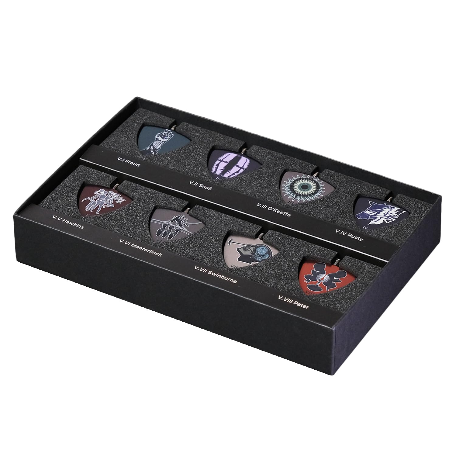 ARMORED CORE VI FIRES OF RUBICON TORCH TORCH Vesper Corps Emblem Pendant Set of 8 with Collection Case × чорний
ARMORED CORE VI FIRES OF RUBICON TORCH TORCH Vesper Corps Emblem Pendant Set of 8 with Collection Case × чорний