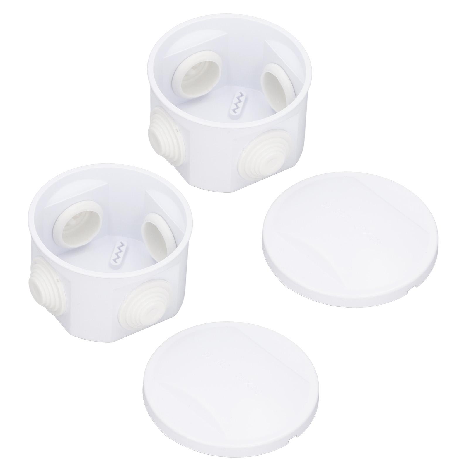 2PCS Junction Box 80x50mm Round Shape ABS Plastic IP55 Waterproof Dustproof Electrical Project
2PCS Junction Box 80x50mm Round Shape ABS Plastic IP55 Waterproof Dustproof Electrical Project