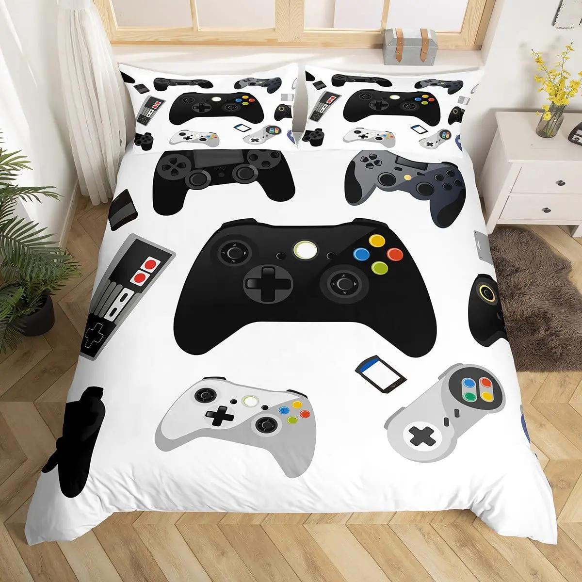 Classic Breathable Game Printed Gamepad Video Controller for Kids Teens Boys Bedroom with Quilt Comforter (quilt)-EU Single(135*200cm)3pcs
Classic Breathable Game Printed Gamepad Video Controller for Kids Teens Boys Bedroom with Quilt Comforter (quilt)-EU Single(135*200cm)3pcs