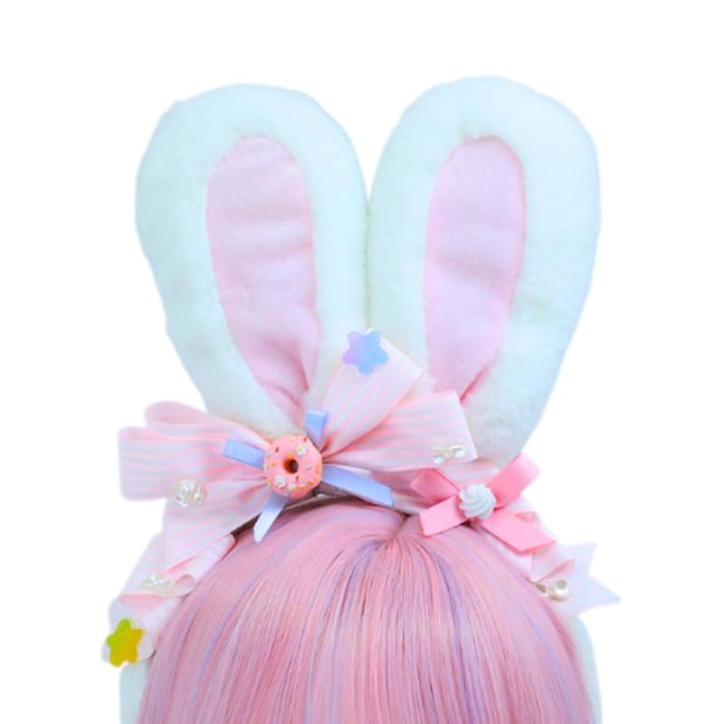 Uccellino standing ears headband Rabbit rabbit ears lolita Gothic Lolita ribbon cosplay bunny disguise (pink x white)
Uccellino standing ears headband Rabbit rabbit ears lolita Gothic Lolita ribbon cosplay bunny disguise (pink x white)