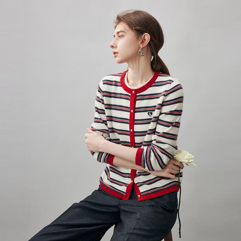 Women s Striped Cashmere Cardigan 2XL
Women s Striped Cashmere Cardigan 2XL