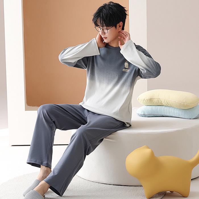 Мультяжный хлопковый пижамный комплект для пар: Топы с длинным рукавом и брюки для весны/осени. M
Мультяжный хлопковый пижамный комплект для пар: Топы с длинным рукавом и брюки для весны/осени. M