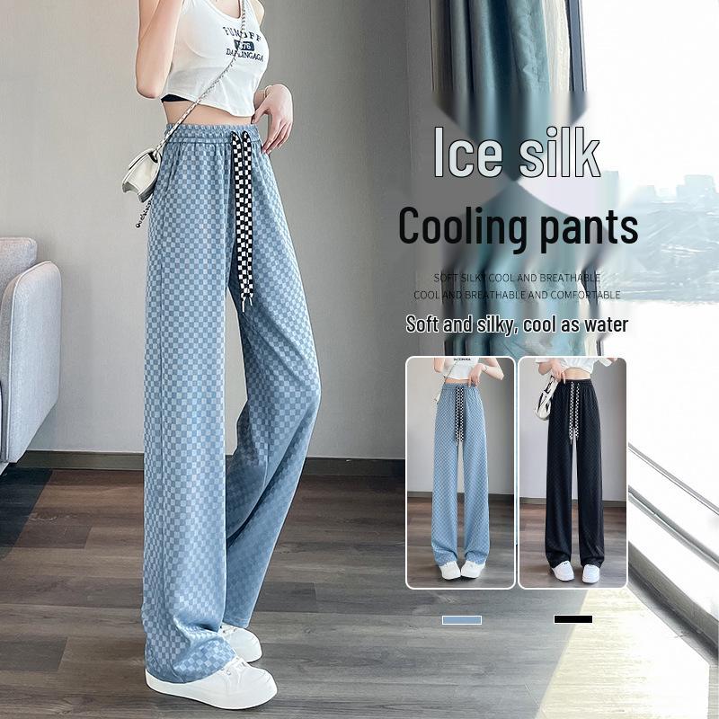 Ice Silk Checkered Wide-Leg Pants: Summer 2025 Sun-Protection, Cool & Casual for Women XS (for 60-79 lbs)
Ice Silk Checkered Wide-Leg Pants: Summer 2025 Sun-Protection, Cool & Casual for Women XS (for 60-79 lbs)