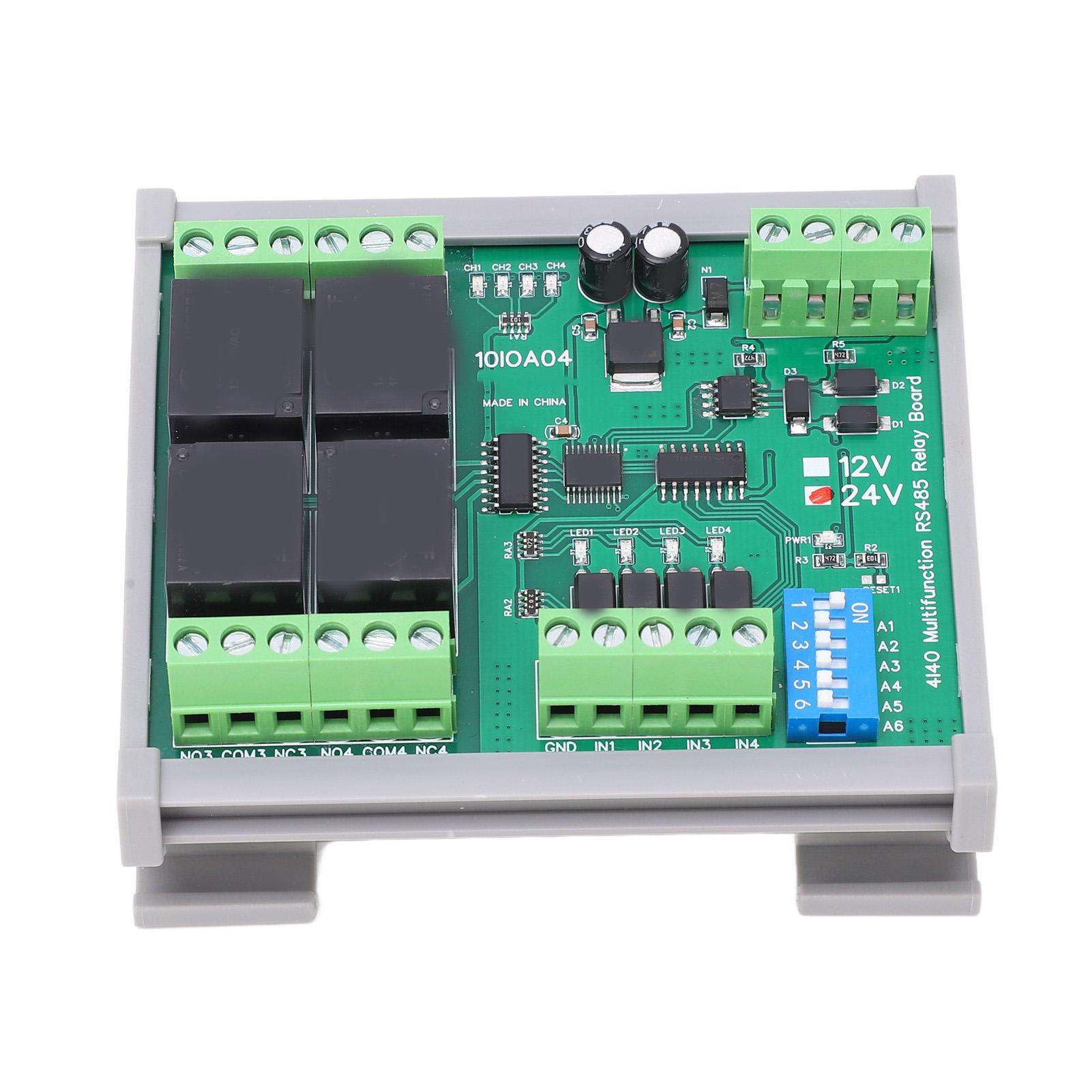 RS485 Relay Module 4 Channel RTU PCB Board with Housing Industrial Control Components DC24V
RS485 Relay Module 4 Channel RTU PCB Board with Housing Industrial Control Components DC24V