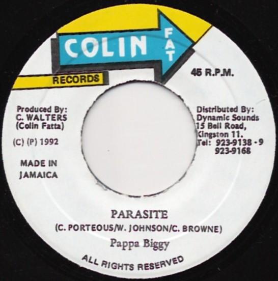 7inch Record PAPA BIGGY - Parasite none Colin Fat 1992 Jamaica Reggae, Ska & Dub Used
7inch Record PAPA BIGGY - Parasite none Colin Fat 1992 Jamaica Reggae, Ska & Dub Used